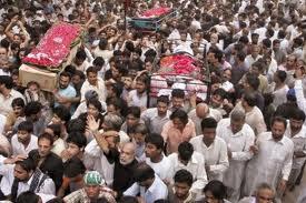 Labbaik Ya Hussain (A.S.) Namaz-e-Janaza of 18 martyrs of Kahnpur