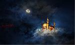canvas painted look of Roza Imam Ali(a.s.)